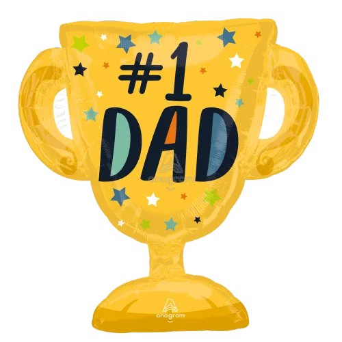 Supershape Mylar - #1 Dad Trophy