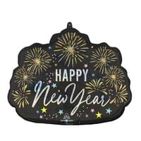 22" Supershape Mylar - Festive New Year Sparkle