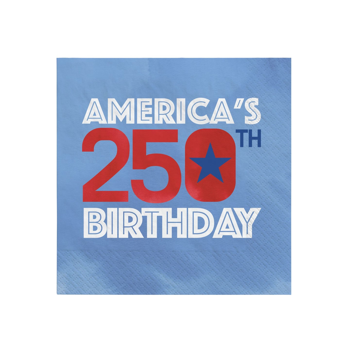 USA 250th Birthday Beverage Napkins 16ct