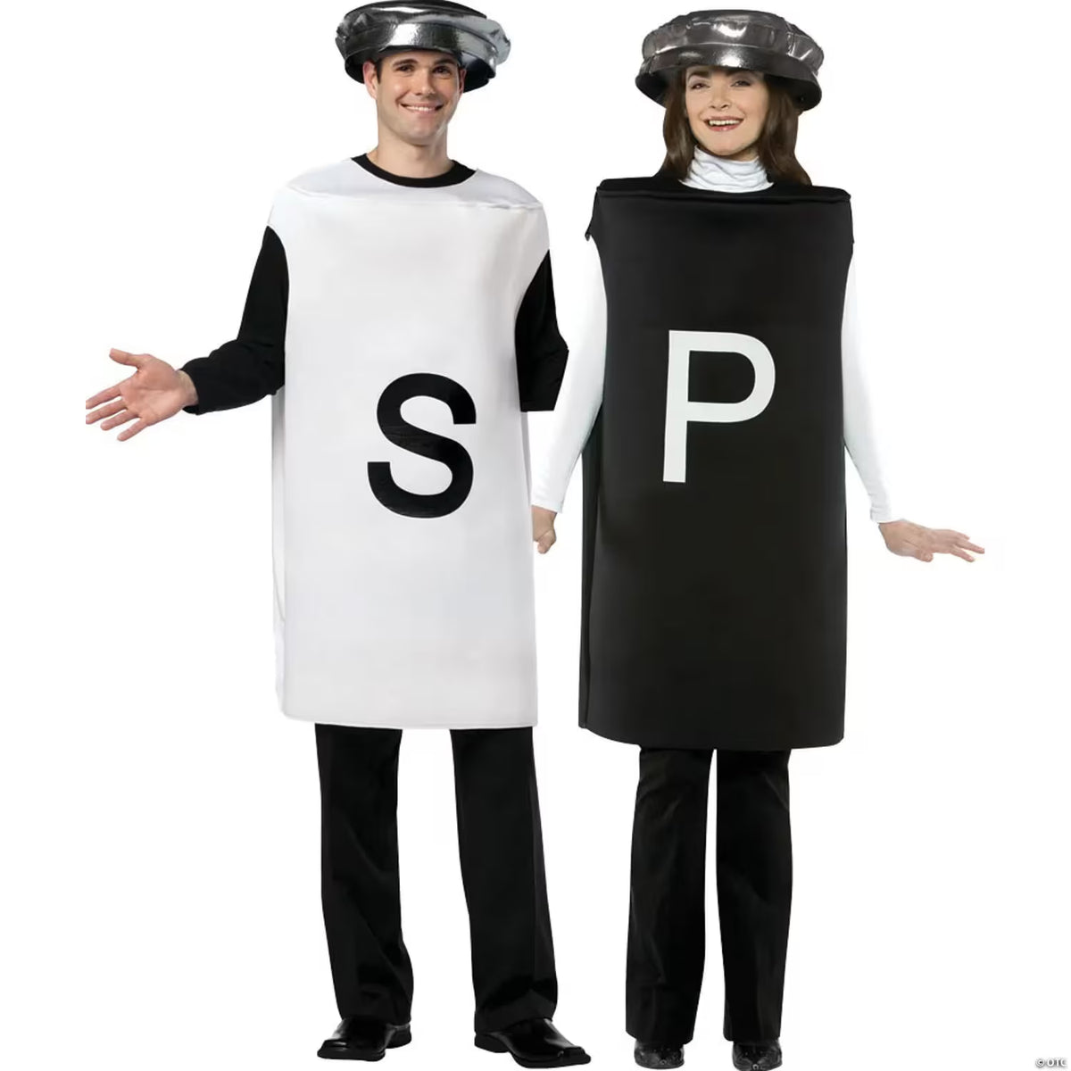 Adult Salt and Pepper Couple Costumes