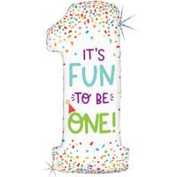 41" Supershape Mylar - Holographic Fun to be One