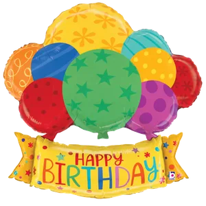 37" Supershape Mylar - Birthday Balloon Banner