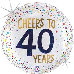Cheers To 40 Years - 18"