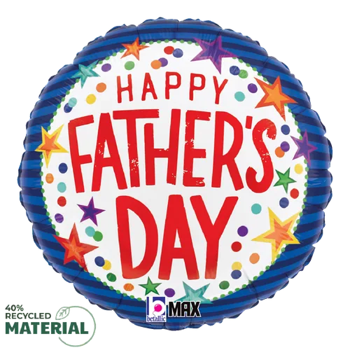 18" Mylar - Father's Day Stars