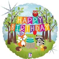18" Mylar - Holographic Woodland Birthday Party
