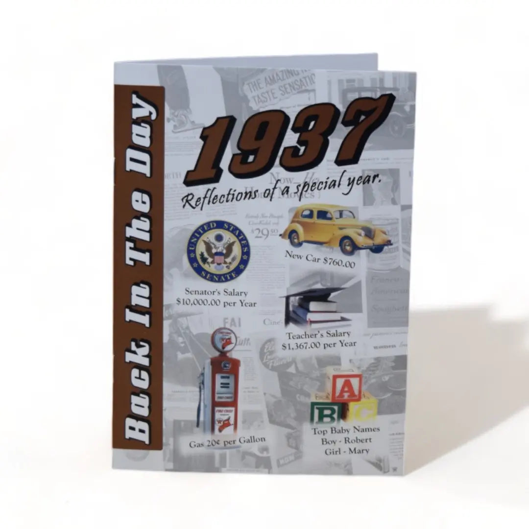 Back In The Day Almanac - 1937