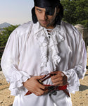 Pirate Shirt with Frills - White