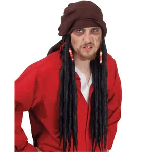 Black Pirate Men Wig
