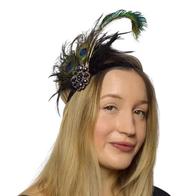Peacock Flapper Headband
