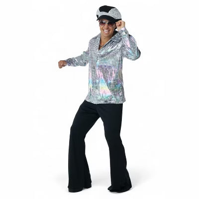 Disco Shirt & Hat Set - Silver