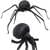 35" Black Spider