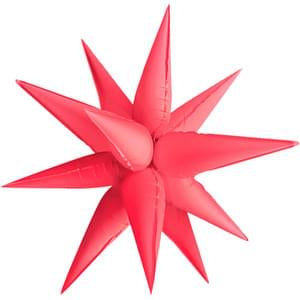 40" Starburst - Neon Red