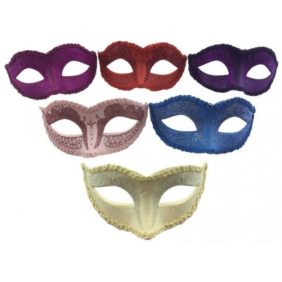Pastel Glitter Masquerade Mask