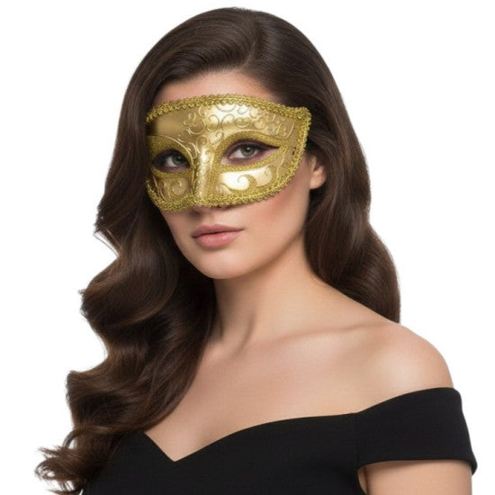 Venetian Masquerade Mask - Gold