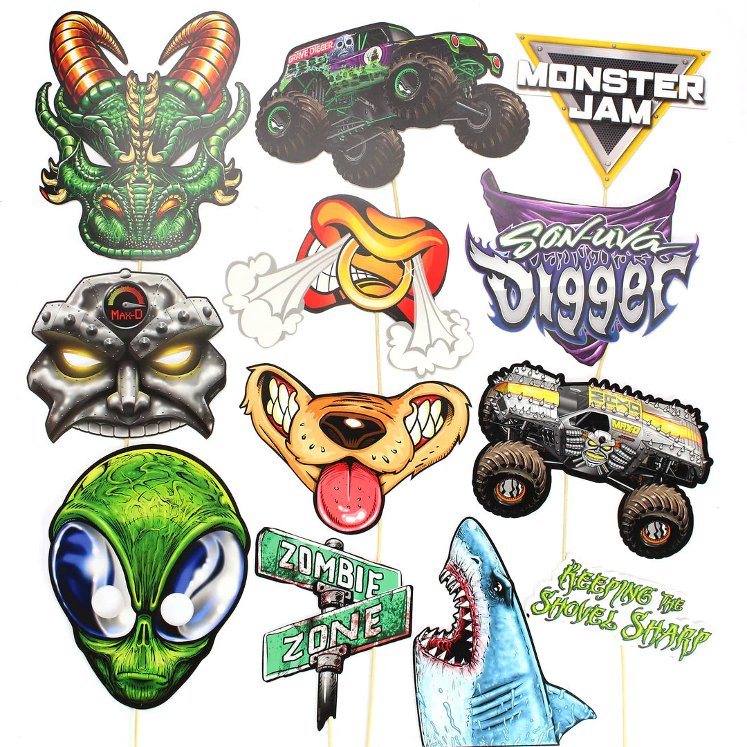 Monster Jam - Photo Booth Props 12ct