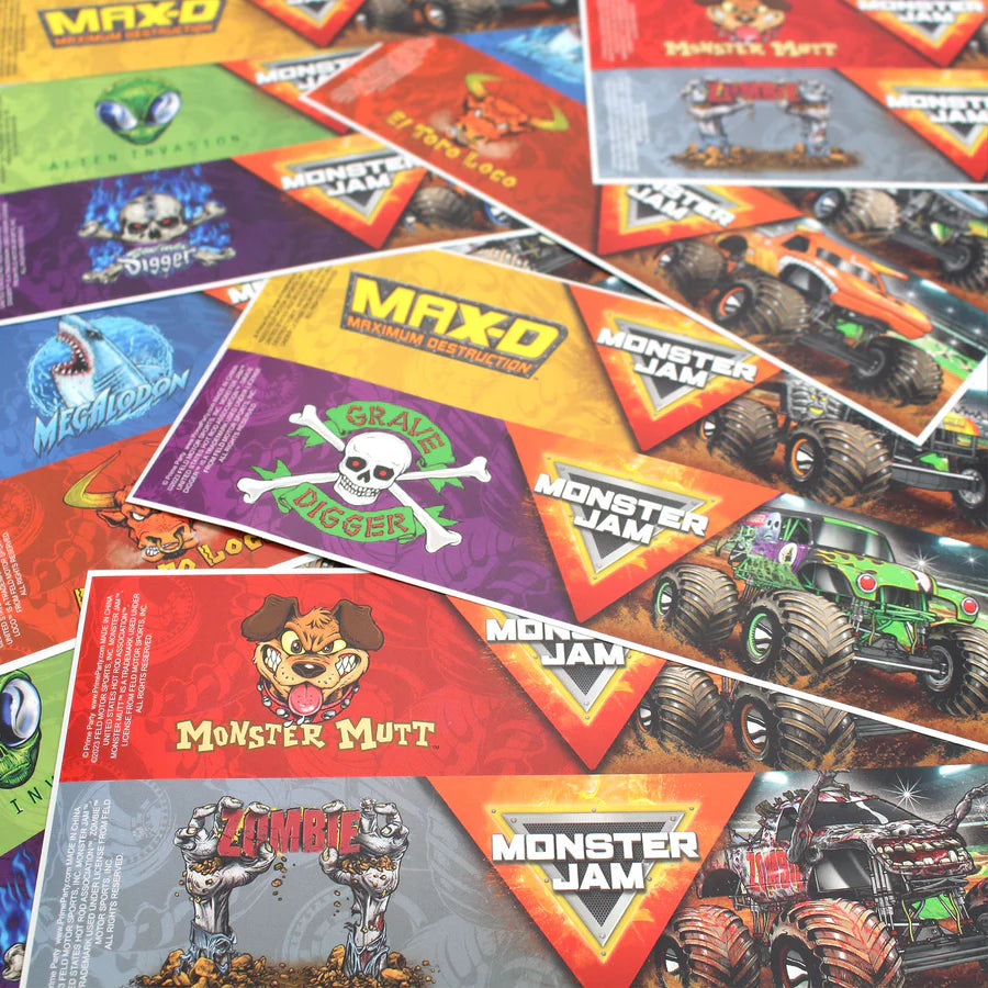 Monster Jam - Bottle Labels 16ct
