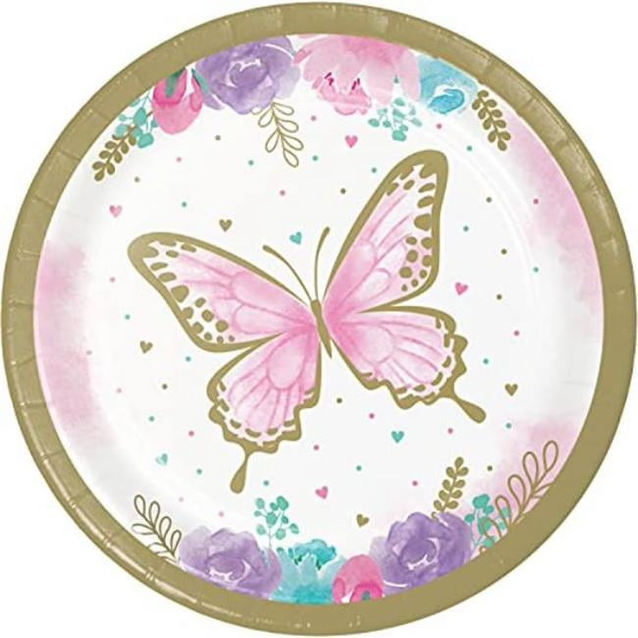 Butterfly Shimmer - Dessert Plate 8ct