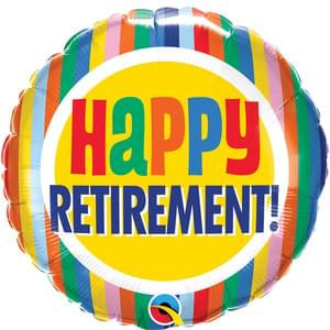 Retirement Colorful Stripes - 18"