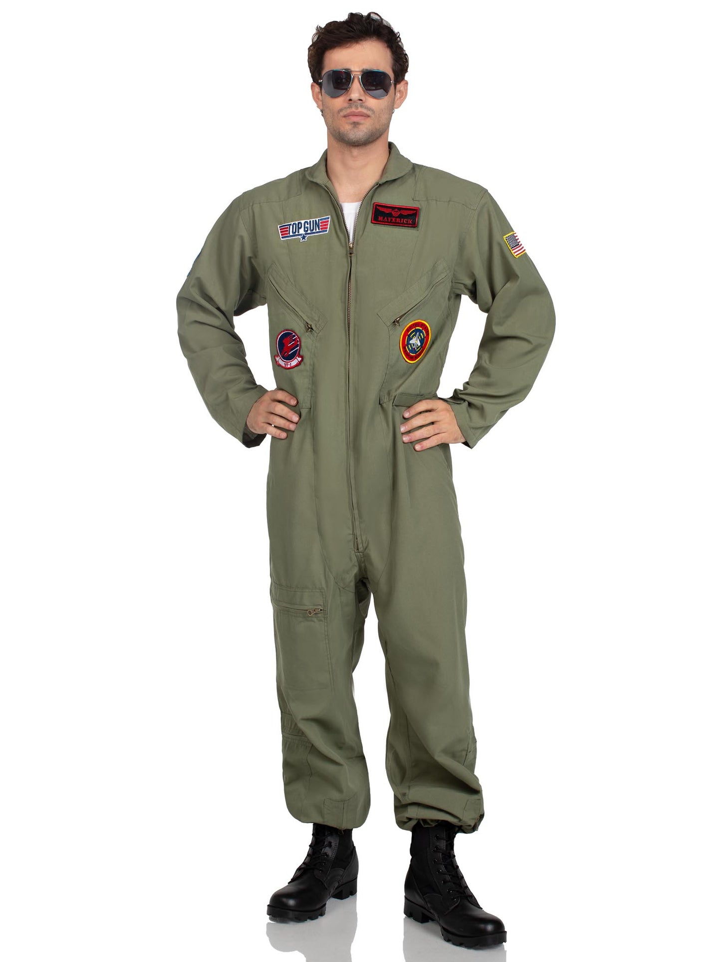 Adult Costume - Top Gun Fighter Pilot/ Flight Suit