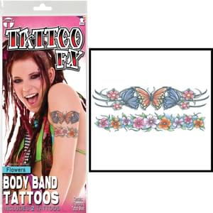 Flower Body Band Tattoos