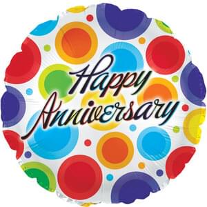 Rainbow Happy Anniversary -18"