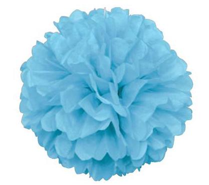 Mini Puff Ball - Powder Blue 3ct