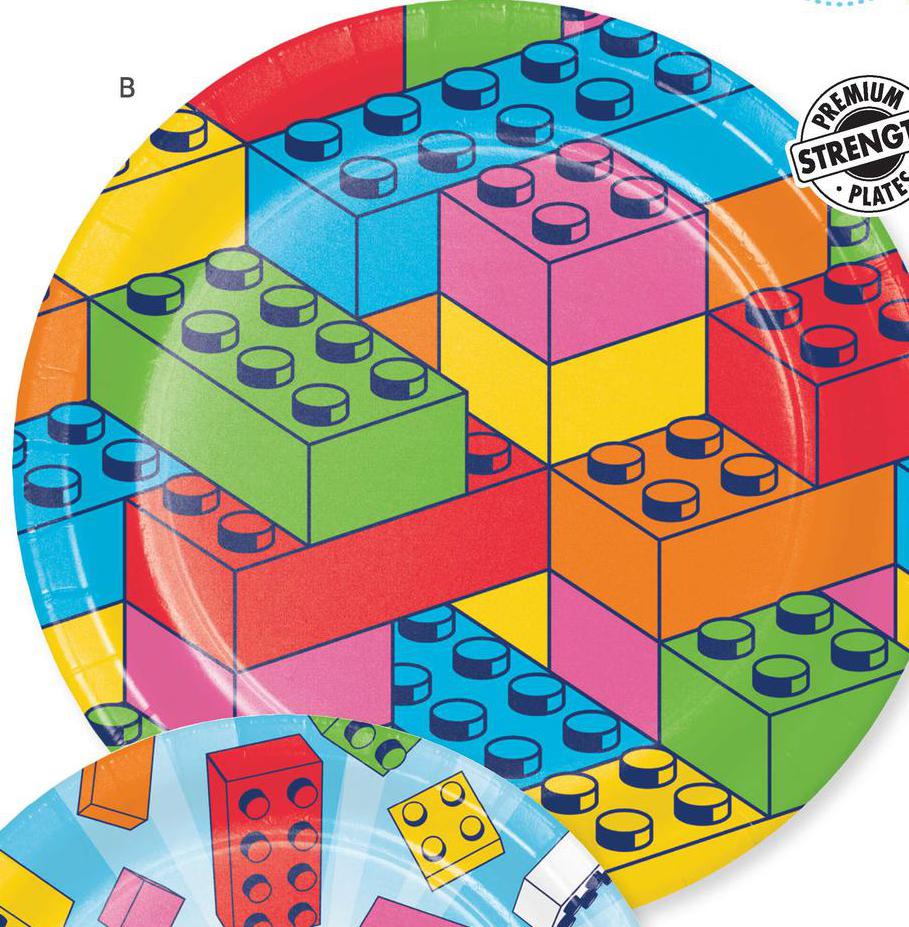 Lunch Plates 8ct. - Block Bash