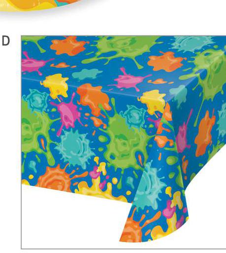 Paper Table Cover - Splatter Party