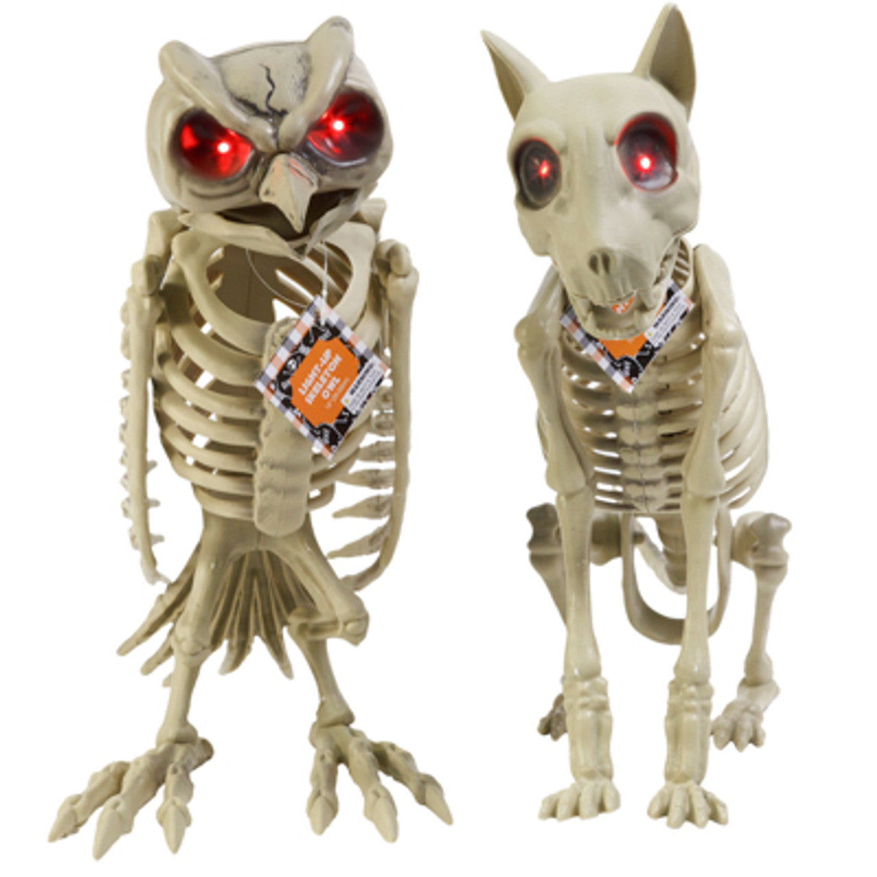 Jumbo Skeleton Owl with Light Up Eyes