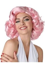 Hollywood Glamour Wig - Pink