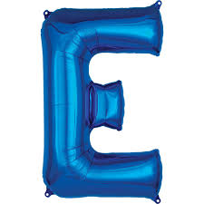 34" Blue Letter - E