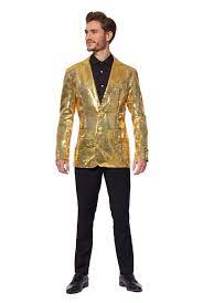 Gold Sequined Suit Jacket