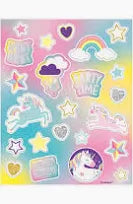 Unicorn - Sticker Sheet 4ct