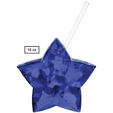 Cup & Straw - Blue Star