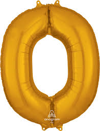 34" Yellow Gold Letter - O