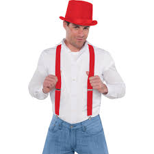 Suspenders - Red