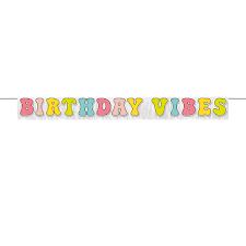 Letter Banner with Fringe - Flower Power