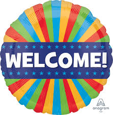 18" Mylar - Welcome