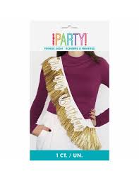Its my birthday fringe sash