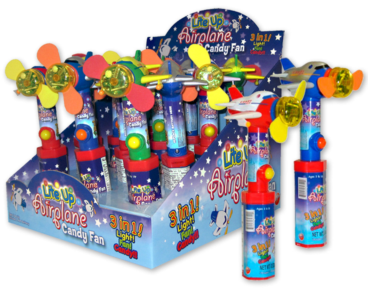 Light Up Airplane Candy Fan