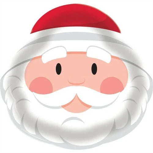 Plastic Serving Tray - Santa Shape