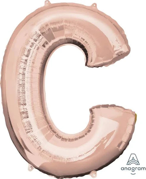 37" Rose Gold Letter - C