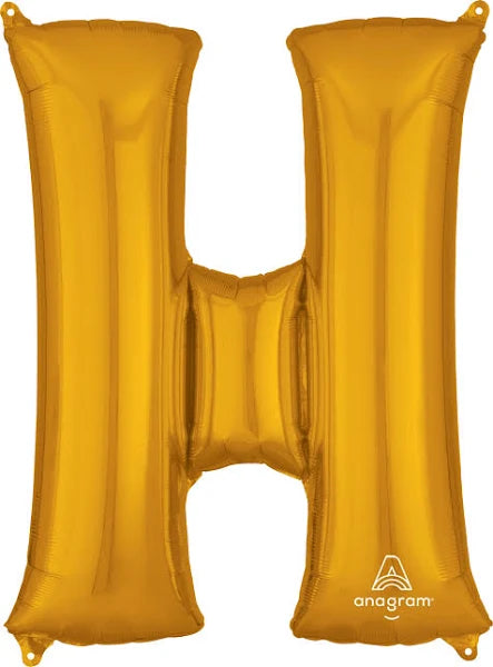 37" Yellow Gold Letter - H