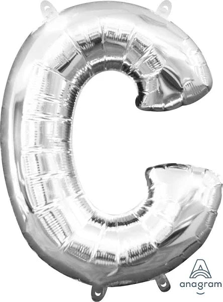 37" Silver Letter - C