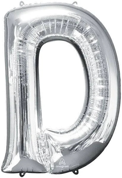 37" Silver Letter - D