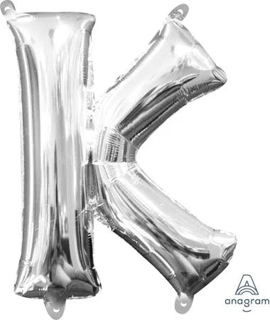 37" Silver Letter - K