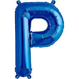 37" Blue Letter - P
