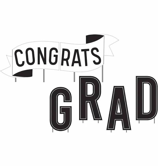 Graduation Yard Signs - Congrats Grad