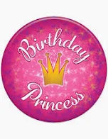 Birthday Princess Button