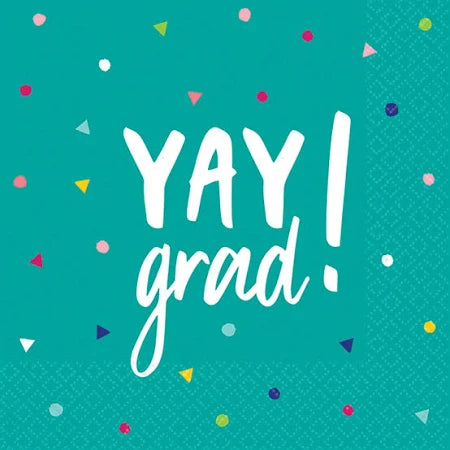 Beverage Napkins - YAY Grad! 36ct